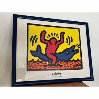 KEITH HARING  キース・ヘリング　壁掛け絵画　70㎝(その他)