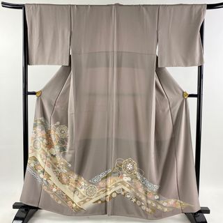 色留袖 身丈159cm 裄丈67cm 正絹 秀品 【中古】(着物)