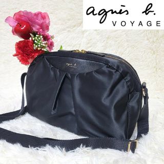 アニエスベー(agnes b.)の【極美品】アニエスベー ボヤージュ ショルダーバッグ ナイロン 斜め掛け 軽量(ショルダーバッグ)