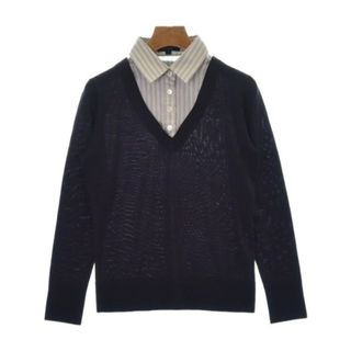 バーバリー(BURBERRY)のBURBERRY バーバリー ニット・セーター 1(S位) 紫 【古着】【中古】(ニット/セーター)