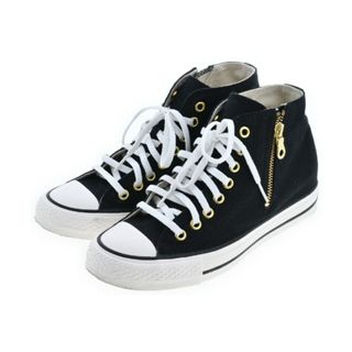 CONVERSE - CONVERSE コンバース スニーカー 23.5cm 黒x白 【古着】【中古】