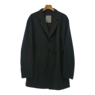 ヨウジヤマモトプールオム(Yohji Yamamoto POUR HOMME)のyohji yamamoto POUR HOMME チェスターコート M 黒 【古着】【中古】(チェスターコート)