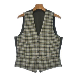 LARDINI カジュアルシャツ 46(M位) 茶x黒xグレー(チェック) 【古着】【中古】