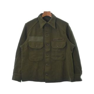 ミリタリー(MILITARY)のMILITARY ミリタリー カジュアルシャツ -(M位) カーキ 【古着】【中古】(シャツ)