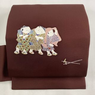 名古屋帯 美品 優品 正絹 【中古】(帯)