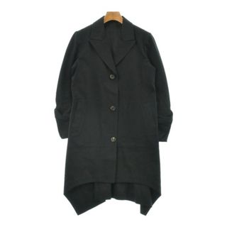 ヨウジヤマモト(Yohji Yamamoto)のYOHJI YAMAMOTO ヨウジヤマモト トレンチコート 1(XS位) 黒 【古着】【中古】(トレンチコート)