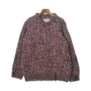 Maison Margiela ニット・セーター S 赤x紺x白 【古着】【中古】(ニット/セーター)