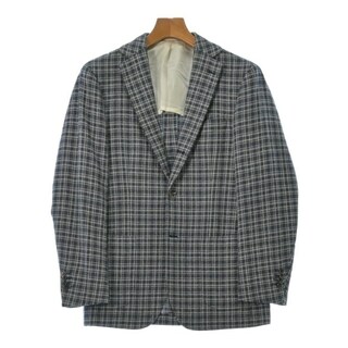 リングヂャケット(RING JACKET)のRING JACKET ジャケット 44(S位) 紺x白(チェック) 【古着】【中古】(その他)