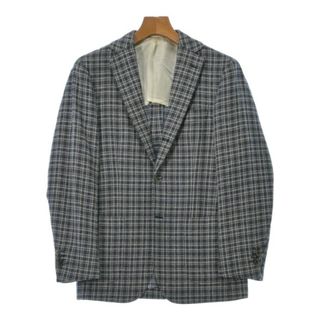 リングヂャケット(RING JACKET)のRING JACKET ジャケット 44(S位) 紺x白(チェック) 【古着】【中古】(その他)