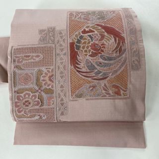 名古屋帯 美品 秀品 正絹 【中古】(帯)