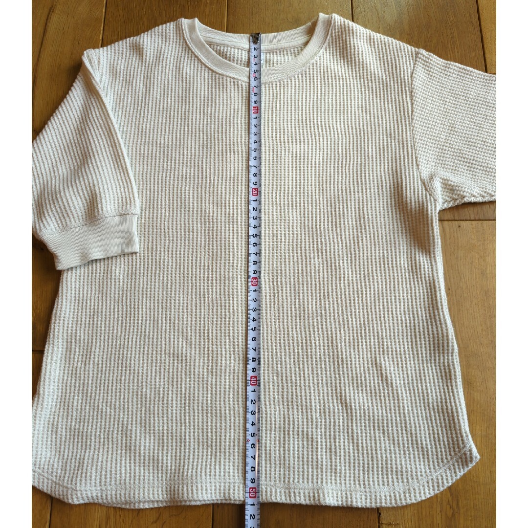 UNIQLO(ユニクロ)のワッフル生地☆Тシャツ キッズ/ベビー/マタニティのキッズ服女の子用(90cm~)(Tシャツ/カットソー)の商品写真