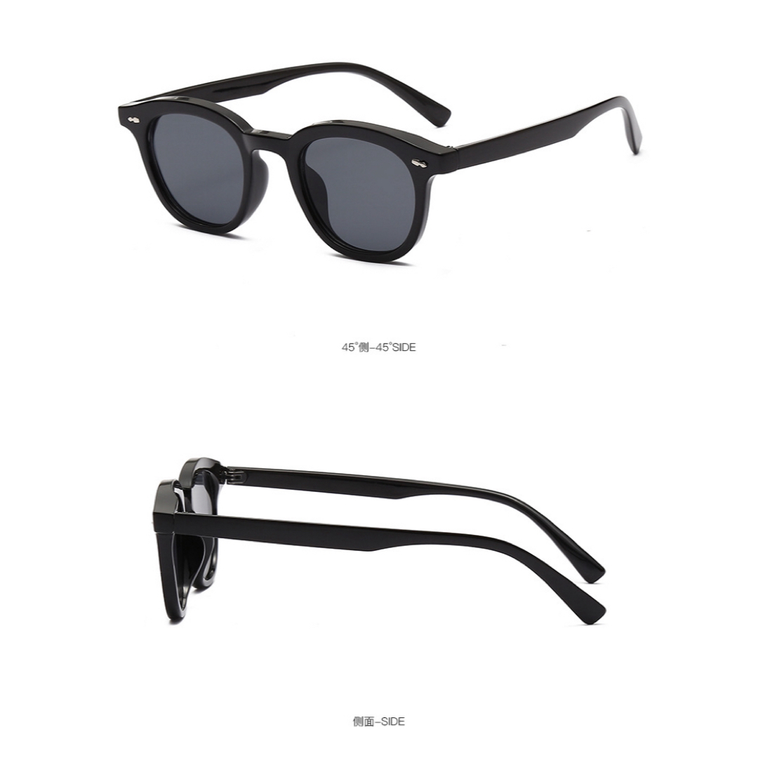 【未使用】 サングラス 海外 黒縁 黒 ブラック UVカット 紫外線対策 レディースのファッション小物(サングラス/メガネ)の商品写真