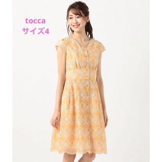 トッカ(TOCCA)のtocca トッカ   ALLAMANDA アラマンダ　ドレス　サイズ4(ひざ丈ワンピース)