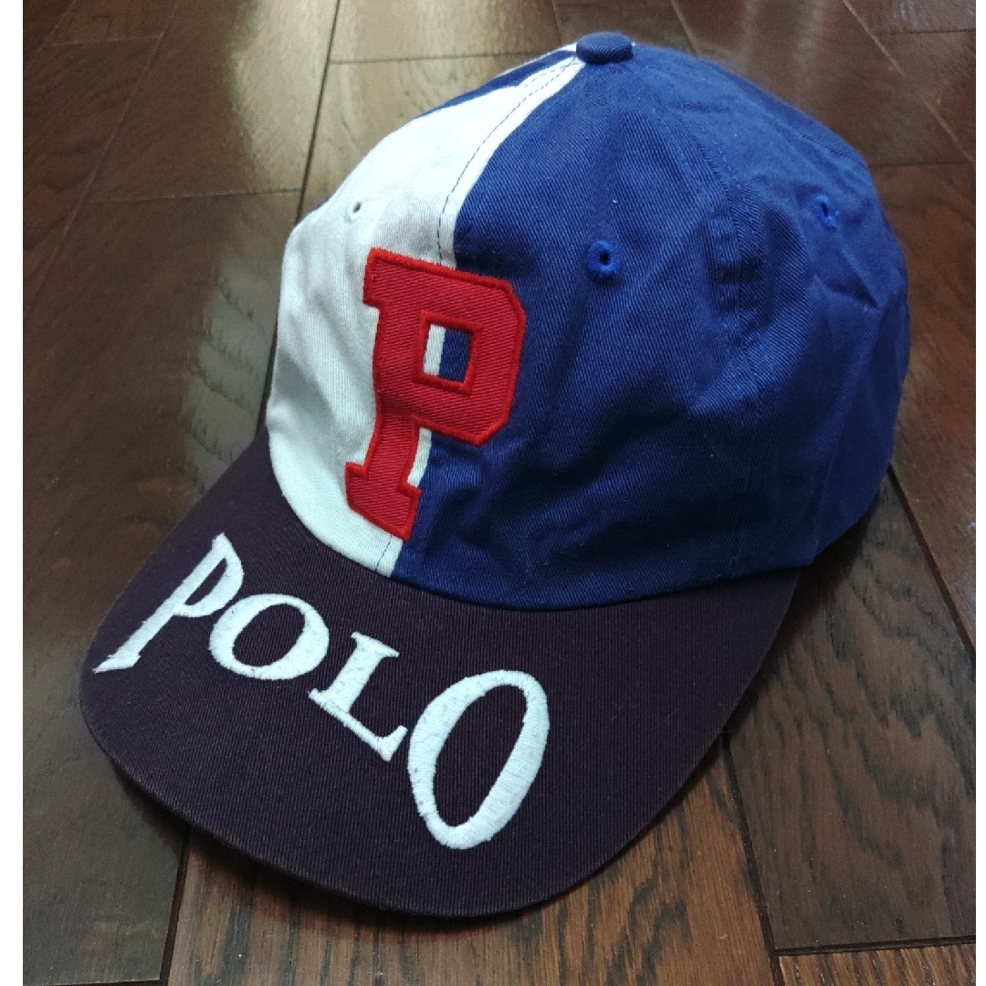 POLO RALPH LAUREN(ポロラルフローレン)のPOLO SPORT RL67 RRL キャップ　90S 星条旗　刺繍　古着 メンズの帽子(キャップ)の商品写真