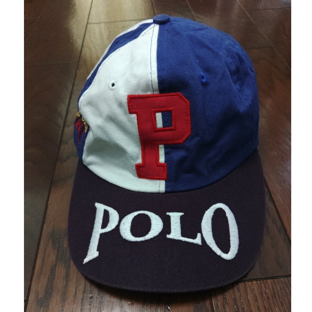 POLO RALPH LAUREN(ポロラルフローレン)のPOLO SPORT RL67 RRL キャップ　90S 星条旗　刺繍　古着 メンズの帽子(キャップ)の商品写真