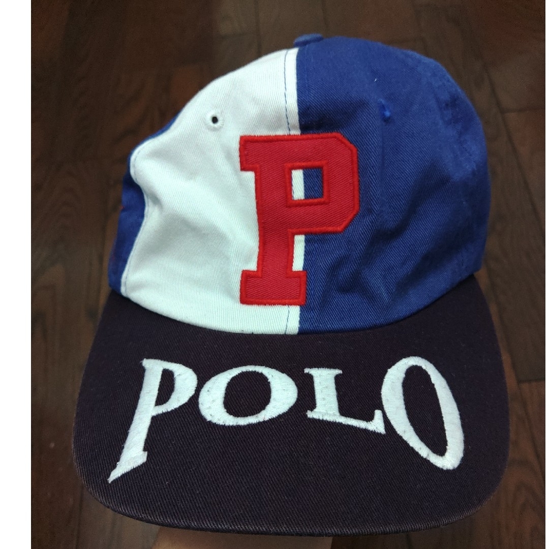POLO RALPH LAUREN(ポロラルフローレン)のPOLO SPORT RL67 RRL キャップ　90S 星条旗　刺繍　古着 メンズの帽子(キャップ)の商品写真