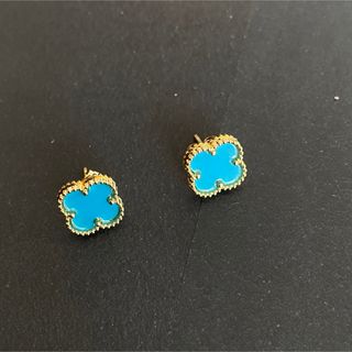 Four Leaf Clover Pierce lightblue(ピアス)