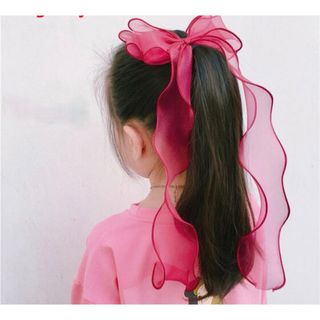 新品　赤　ヘアクリップ　ヘアアレンジ