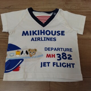 ミキハウス(mikihouse)のミキハウス　飛行機　エアライン　プッチーくん　Tシャツ　80cm(Tシャツ/カットソー)
