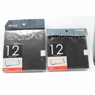 BUFFALO CD&DVDファイルケース ブックタイプ 12枚収納 ブラック