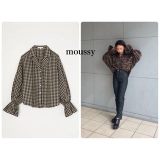 マウジー(moussy)のmoussy    キャンディ　スリーブ　シャツ　チェック(シャツ/ブラウス(長袖/七分))