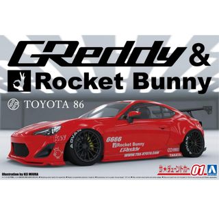 AOSHIMA - アオシマ トヨタ FT86 ロケットバーニー 1/24 enkei プラモデル