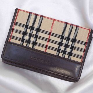 ♡美品♥︎ BURBERRY カードケース 名刺入れ ノバチェック ブラウン