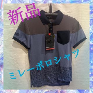 未使用品ミレーMILLET　ミレーポロシャツ　半袖ポロシャツ　ブラック(Tシャツ(半袖/袖なし))