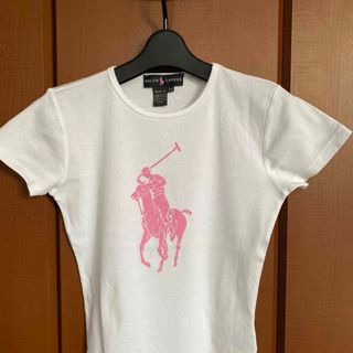 ポロラルフローレン(POLO RALPH LAUREN)の美品！ピンクポニーＴシャツ(Tシャツ/カットソー(半袖/袖なし))