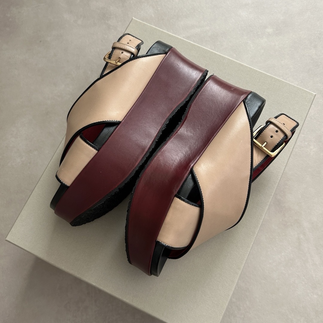 Marni マルニ 厚底 サンダル バイカラー 36 Marni マルニ 厚底 サンダル バイカラー 36