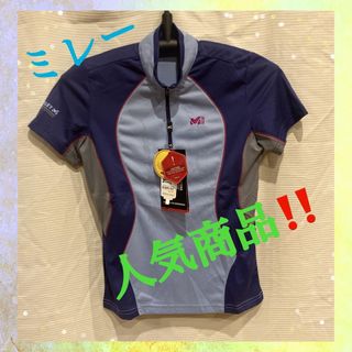 ミレー(MILLET)の⭐【新品】MILLET　ミレー　ハーフジップ　半袖Tシャツ　アウトレット(Tシャツ(半袖/袖なし))