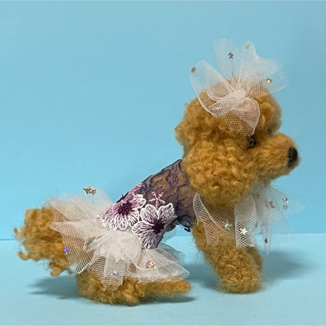 羊毛フェルト　トイプードル エンタメ/ホビーのおもちゃ/ぬいぐるみ(ぬいぐるみ)の商品写真
