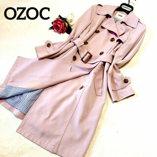 OZOC - [美品] オゾック　OZOC  トレンチコート　ピンク　サイズM 38 オシャレ