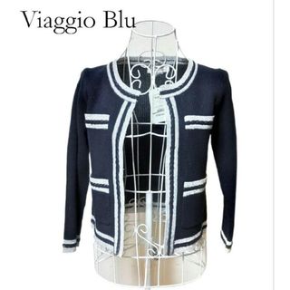 ◆春夏✨新品✨Viaggio Blu★レディース★ノーカラー★ジャケット