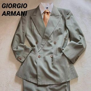 ジョルジオアルマーニ(Giorgio Armani)のジョルジオアルマーニ　ダブルセットアップ　シルク60% グレー　サイズL  XL(セットアップ)