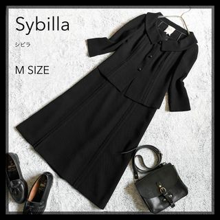 シビラ(Sybilla)の美品【Sybilla】シビラ ワンピーススーツ セレモニースーツ 喪服 礼服 M(礼服/喪服)