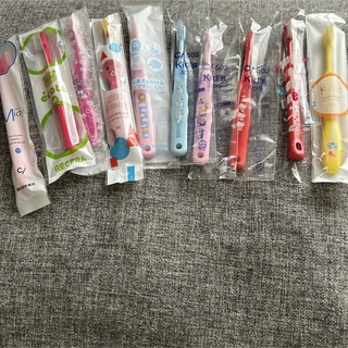 女の子用　歯ブラシ　まとめ10本セット　新品(歯ブラシ/歯みがき用品)
