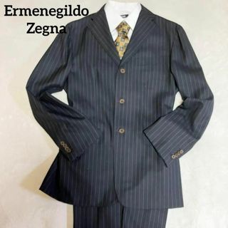 エルメネジルドゼニア(Ermenegildo Zegna)の[美品] エルメネジルドゼニア　スーツ　大きいXL  ネイビー  セットアップ(セットアップ)