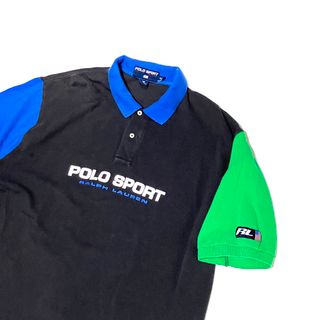 ポロラルフローレン(POLO RALPH LAUREN)のPOLO SPORT ポロスポーツ 半袖ポロシャツ ヴィンテージ カラーブロック(ポロシャツ)