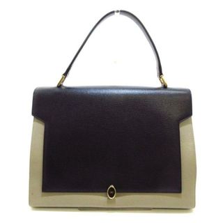 Anya Hindmarch(アニヤハインドマーチ) ハンドバッグ美品  - 2315000-95 黒×グレーベージュ レザー