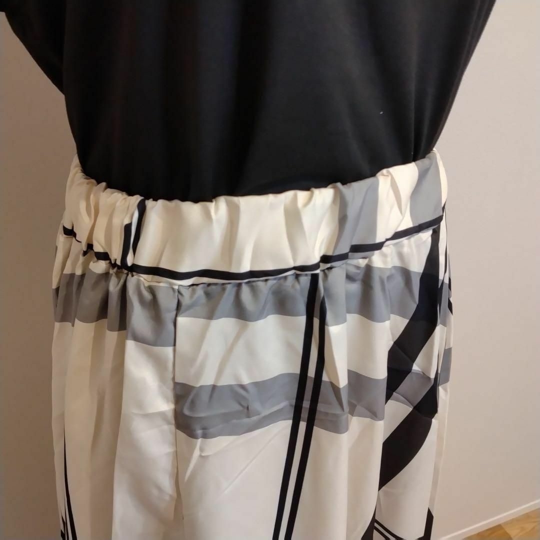 【SALE】1012 ロングスカート チェック 着回し ベージュ トレンド  レディースのスカート(ロングスカート)の商品写真