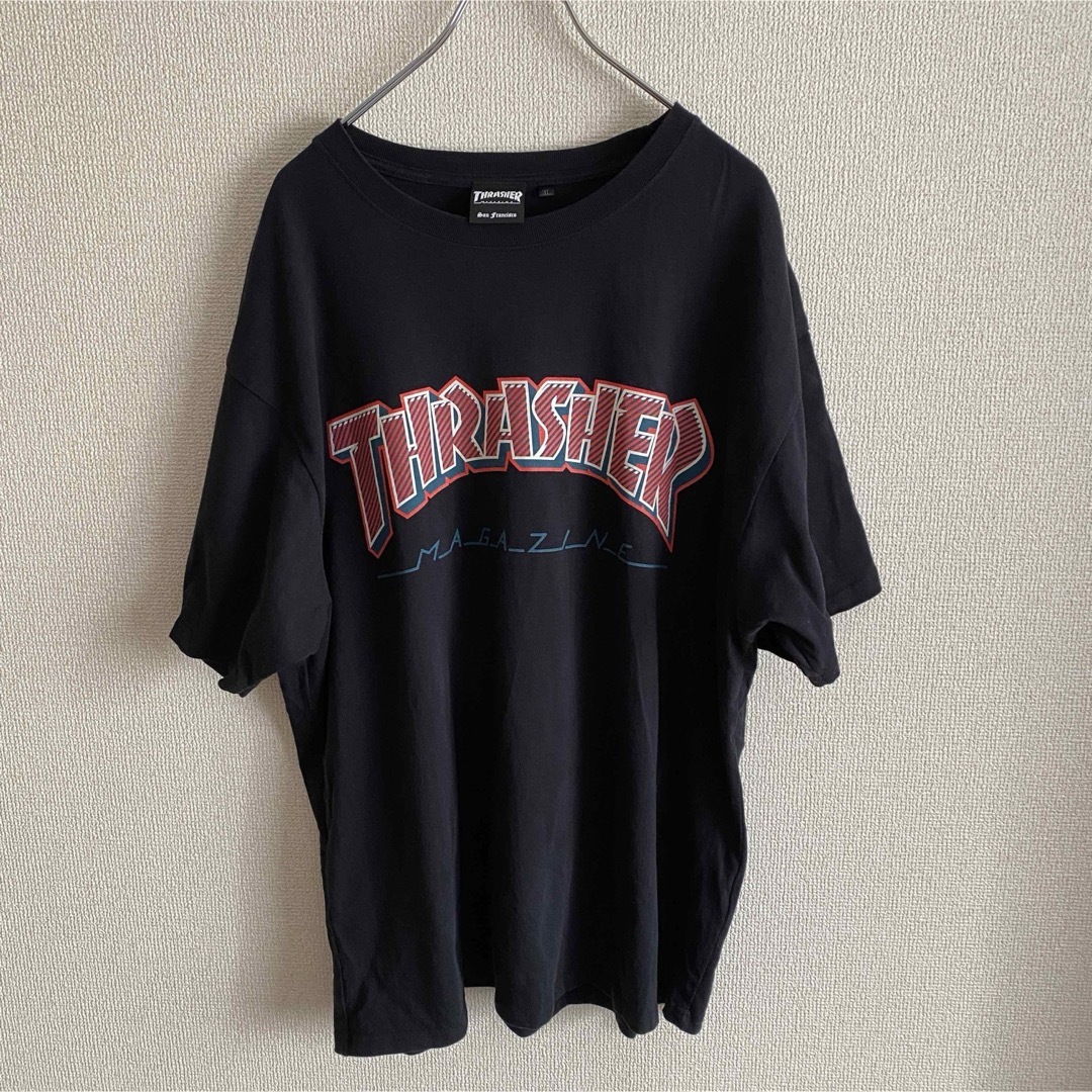 THRASHER(スラッシャー)のスラッシャー THRASHER 半袖 Tシャツ ブラック コットン 3L メンズのトップス(Tシャツ/カットソー(半袖/袖なし))の商品写真