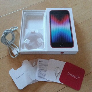 アイフォーン(iPhone)のiPhoneSE 第3世代 64GB 空箱 Lightningケーブル(その他)