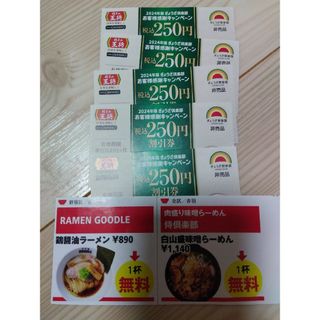 餃子の王将　ラーメン店　割引券　無料券(レストラン/食事券)