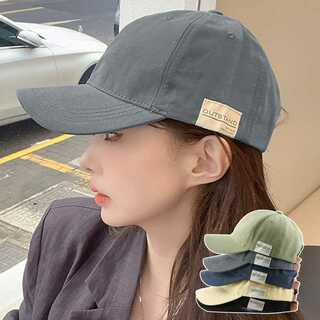 キャップ 英字ロゴ UV対策cap 韓国レディース帽子 つば広 小顔 おしゃれ野(キャップ)