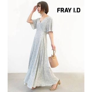 フレイアイディー(FRAY I.D)のFRAY I.D　フレイアイディー　ヴィンテージレーヨンプリントワンピース(ロングワンピース/マキシワンピース)