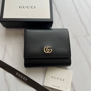 396 美品 GUCCI グッチ 2つ折り財布 マーモント