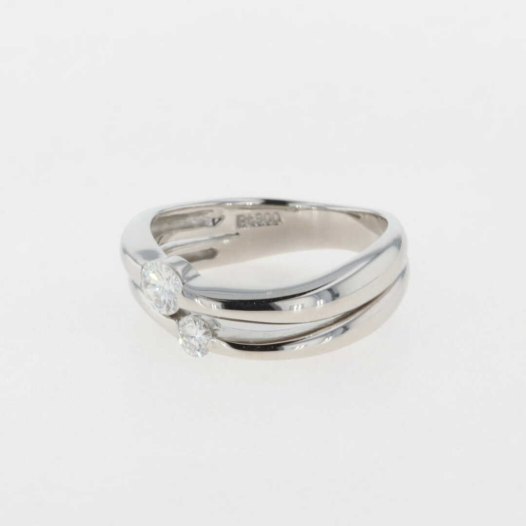 メレダイヤ デザインリング 8号 Pt900 【中古】 レディースのアクセサリー(リング(指輪))の商品写真