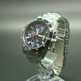 ◆ SALE ◆ 新品 BOSCH2 メンズ ビジネス腕時計ブルー ブラック(金属ベルト)