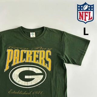 NFL packers パッカーズ Tシャツ Tee 古着 L 90s(Tシャツ/カットソー(半袖/袖なし))